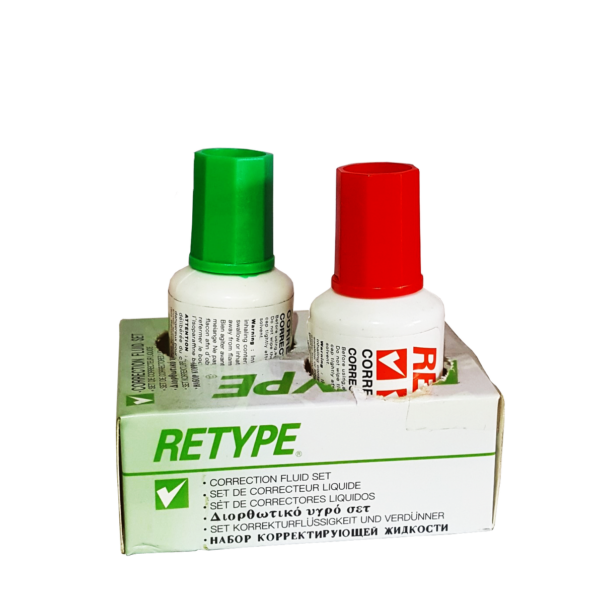 Retype shop correction fluid