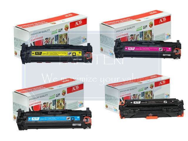 Compatible Color Toner Cartridge for HP CE410A CE411A CE412A CE413A ...