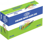 PAPER CLIPS COLORED 50MM & 33MM